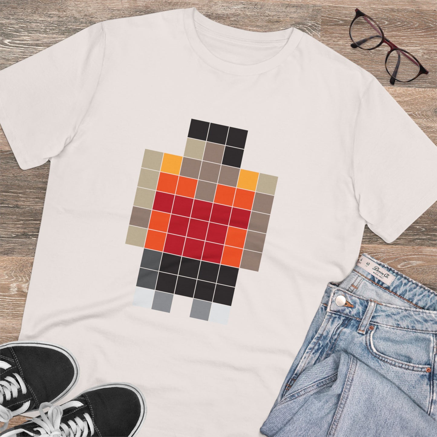 T-shirt - Neo Colored Pixels - Organic - Unisex