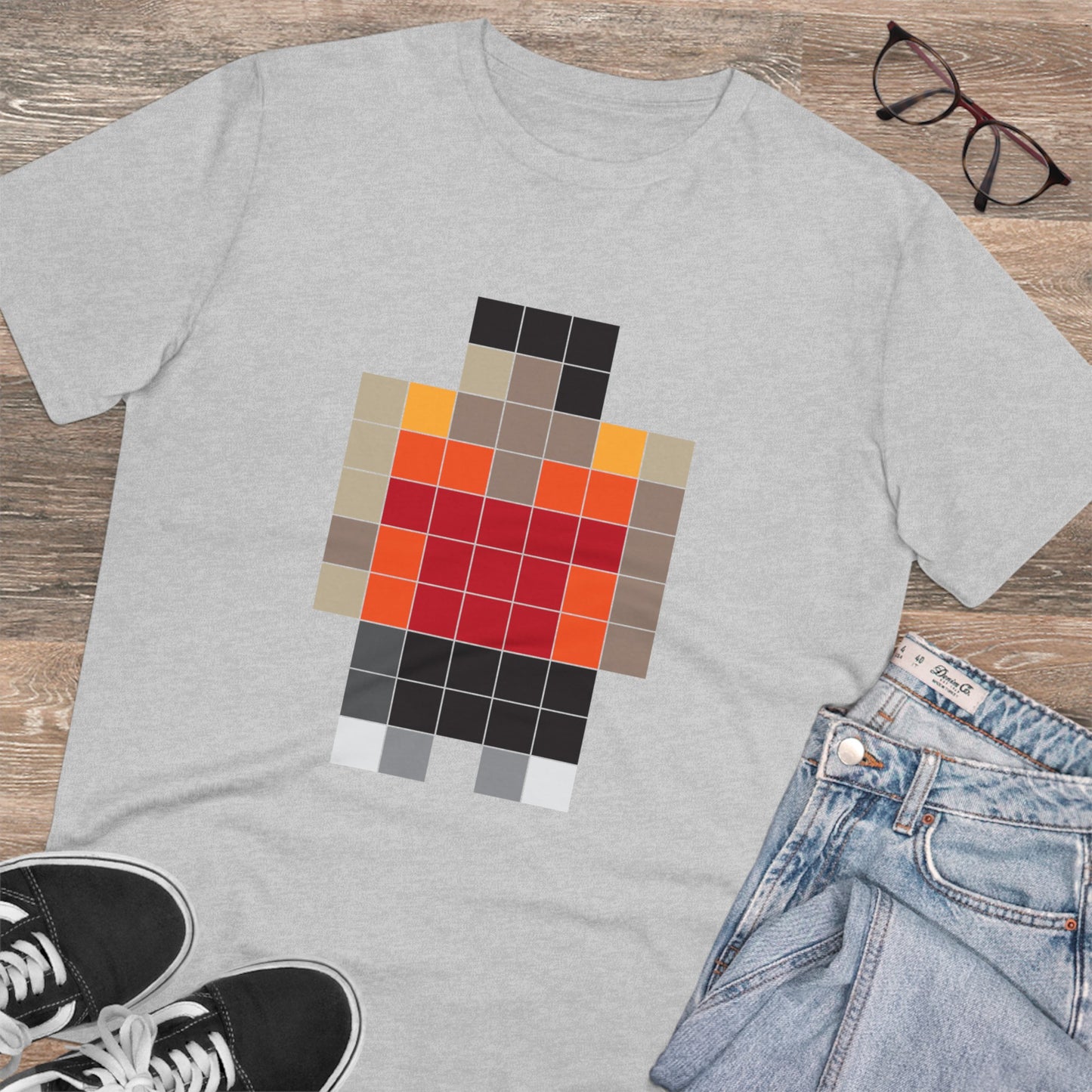 T-shirt - Neo Colored Pixels - Organic - Unisex