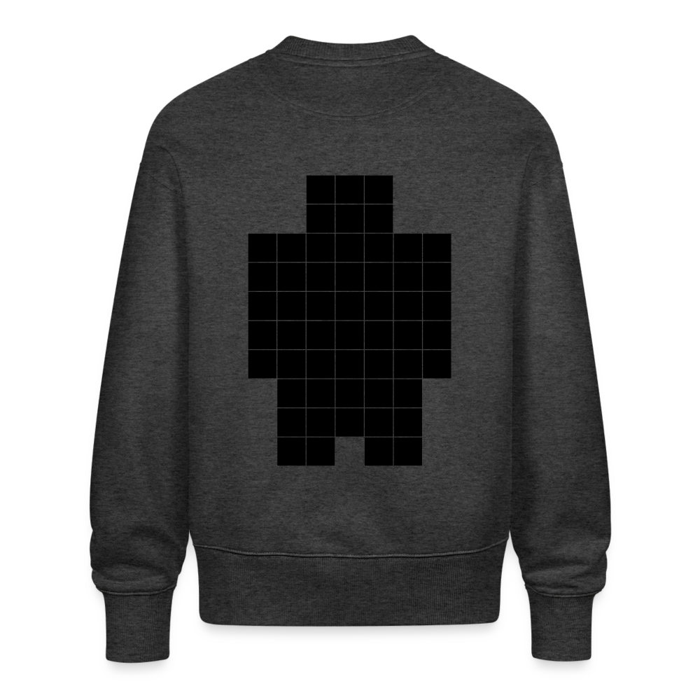 Sweatshirt - Neo Pixels - Organic - Stanley/Stella RADDER - dark heather grey