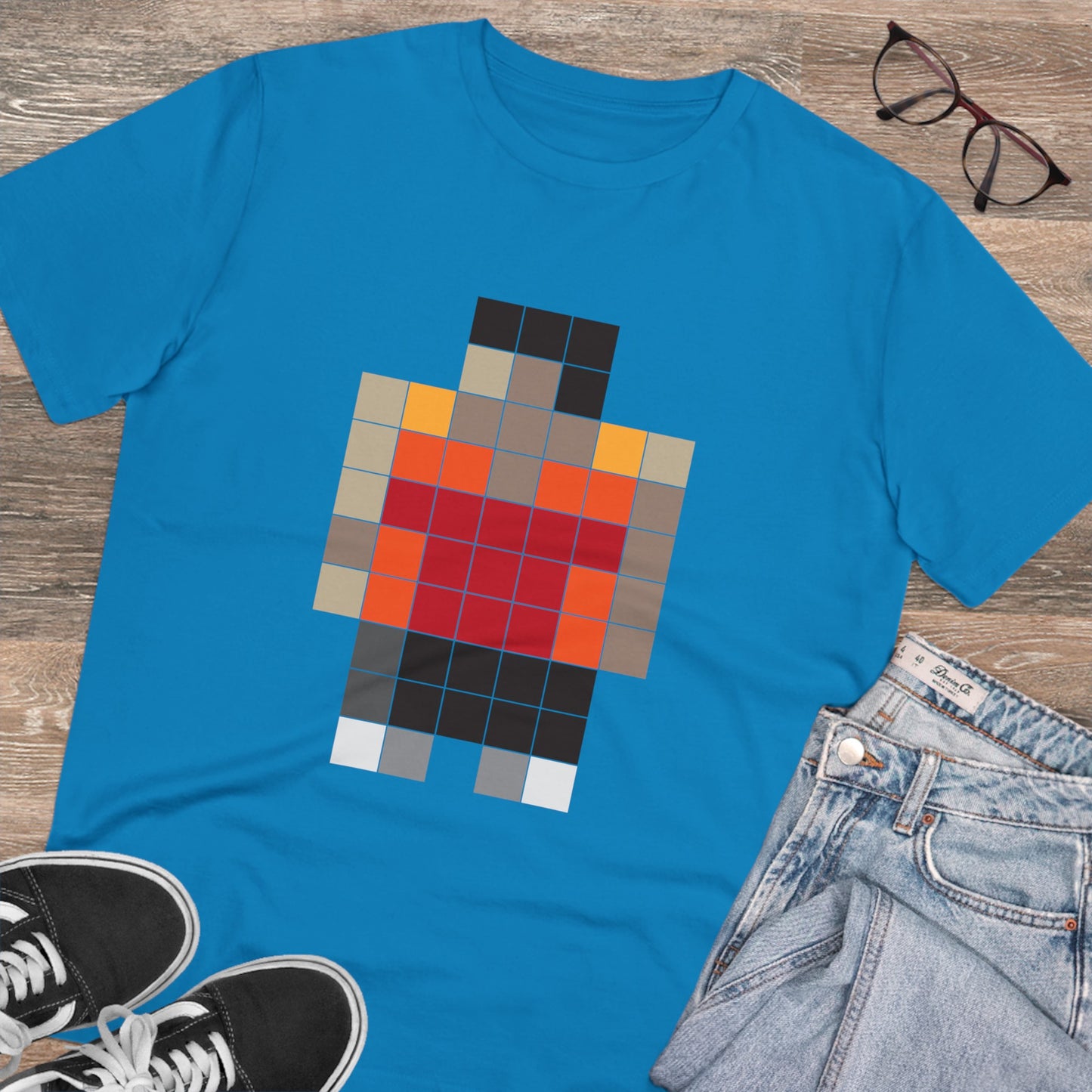 T-shirt - Neo Colored Pixels - Organic - Unisex