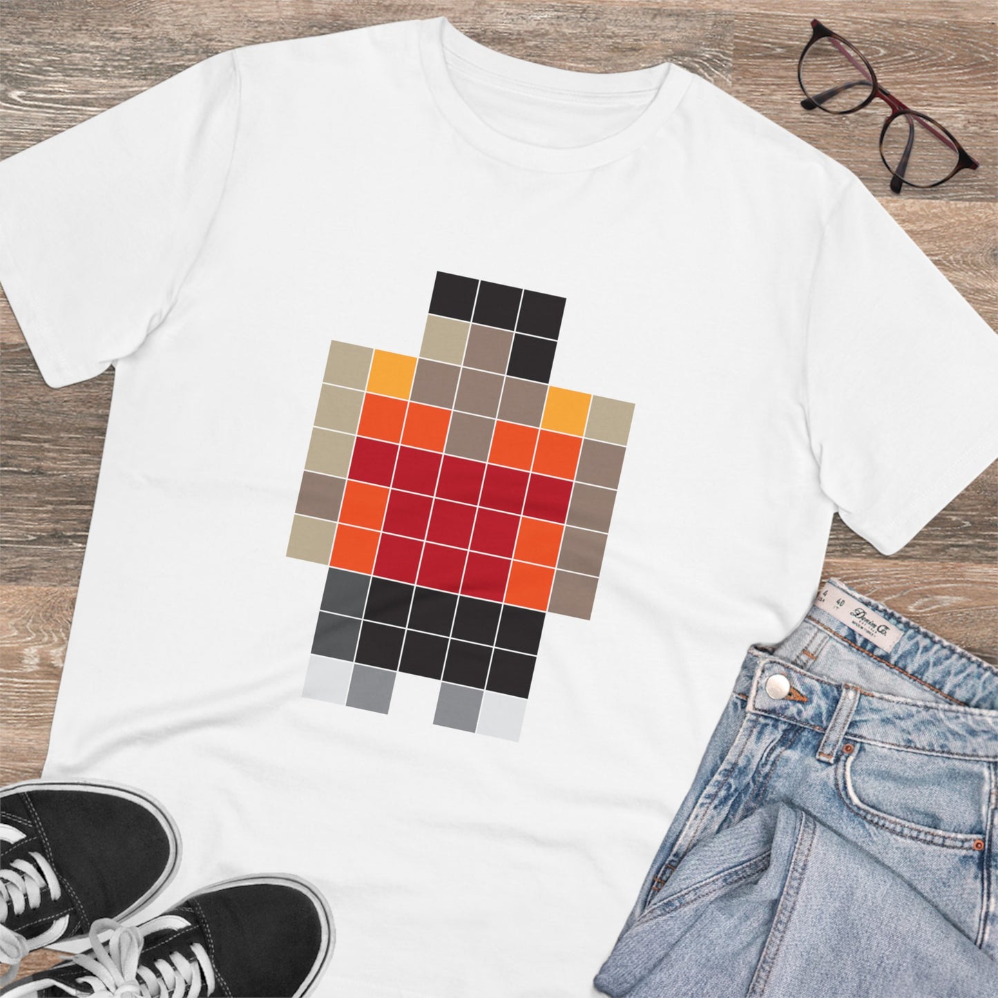 T-shirt - Neo Colored Pixels - Organic - Unisex