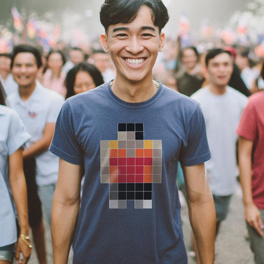 T-shirt - Neo Colored Pixels - Organic - Unisex