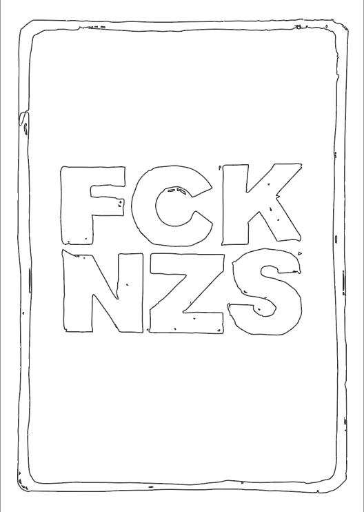 Digital sign - FCK NZS